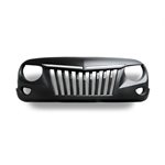 LED-NEON JEEP WRANGLER GRILL, AMBER / AMBER