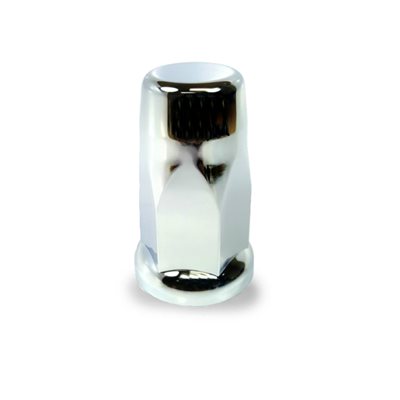 LUG NUT COVER, 33mm KING SIZE, 3" TALL, CHROME PLATED